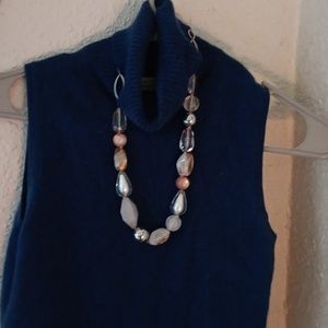 LORD AND TAYLOR SHORT-SLEEVED CASHMERE SHIRT